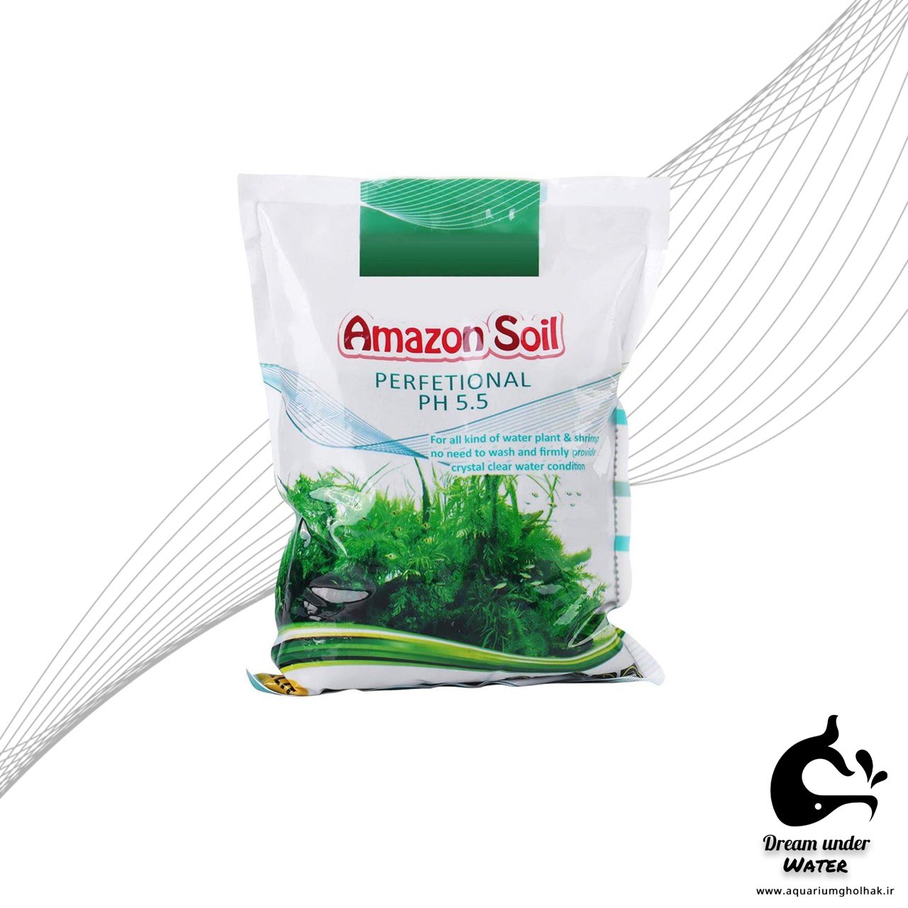 خاک آکواریوم آمازون سویل آکوا مدل Perfetional PH 5.5 حجم 3 لیتر