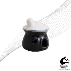 مينی دكور سراميكی خانه اسمورفا آكواريوم