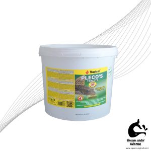 غذای قرصی کت فیش تروپیکال همراه با چوب درخت بلوط