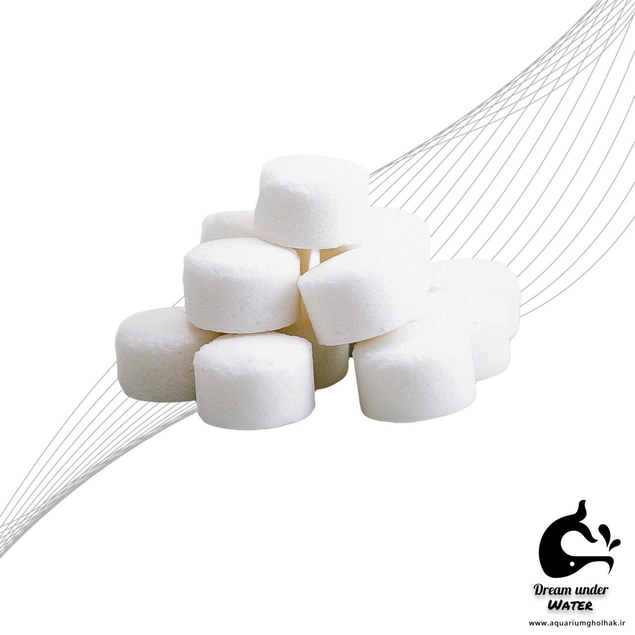 نمک قرصی آکواریوم