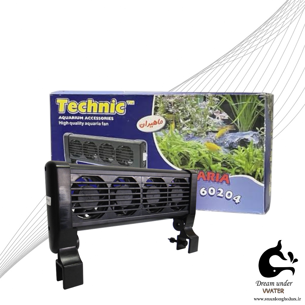 فن چهارتایی خنک کننده آکواریوم تکنیک مدل F-60204
