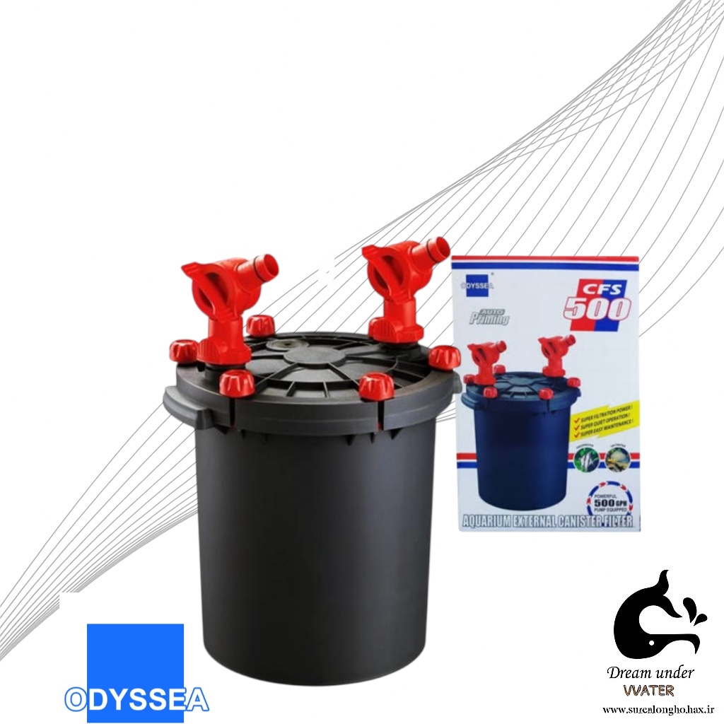 فیلتر خارجی آکواریوم ادیسه مدل CFS500